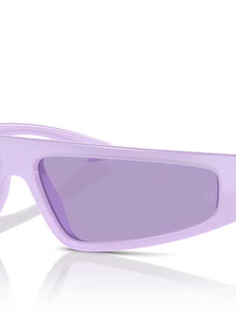 Ray-Ban Sunglasses Unisex Izaz Bio-based - Lilac Frame Violet Lenses 59-13