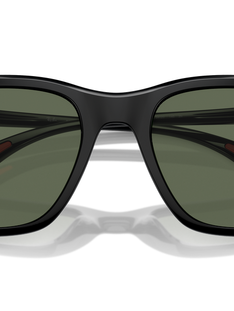 Ray-Ban Sunglasses Unisex Rb4433m Scuderia Ferrari Collection - Black Frame Green Lenses 54-20