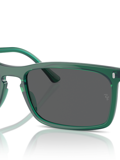 Ray-Ban Sunglasses Unisex Rb4435 - Transparent Green Frame Grey Lenses 56-18