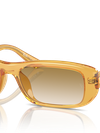 Ray-Ban Sunglasses Unisex Rb4436d Bio-based - Transparent Yellow Frame Brown Lenses 55-16