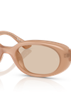 Ray-Ban Sunglasses Unisex Rb4441d Bio-based - Opal Beige Frame Brown Lenses 53-21