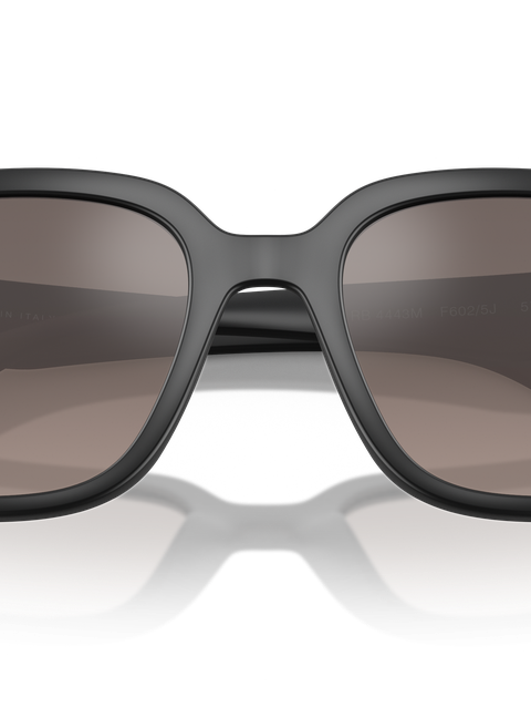 Ray-Ban Sunglasses Unisex Rb4443m Scuderia Ferrari Collection Chromance - Matte Black Frame Grey Lenses 57-19 Polarized