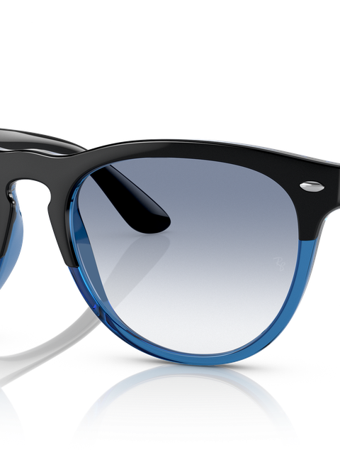 Ray-Ban Sunglasses Unisex Iris - Black On Transparent Blue Frame Blue Lenses 54-18