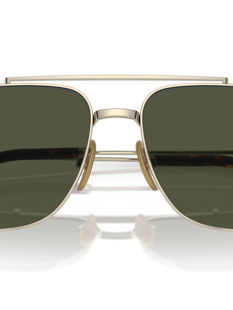 Ray-Ban Sunglasses Unisex Michael Titanium - Arista Gold Frame Green Lenses 59-15