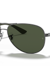 Ray-Ban Sunglasses Man Carbon Fibre - Grey Frame Green Lenses 61-13 Polarized