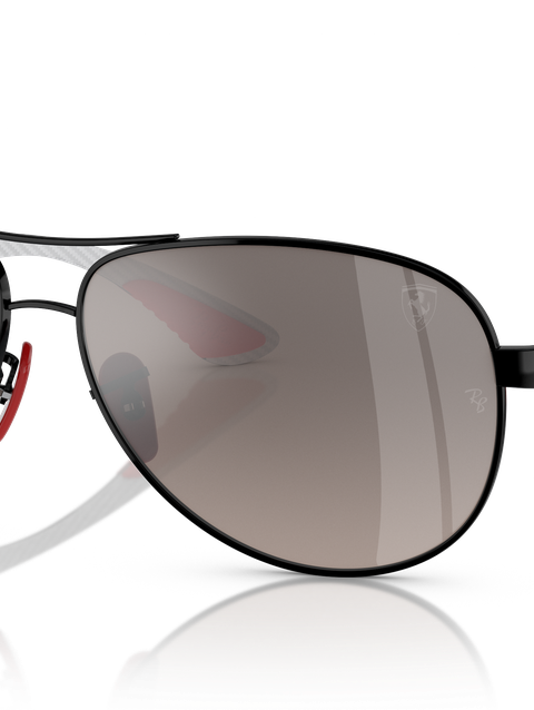 Ray-Ban Sunglasses Man Rb8331m Scuderia Ferrari Collection - Light Carbon Frame Grey Lenses 61-13 Polarized