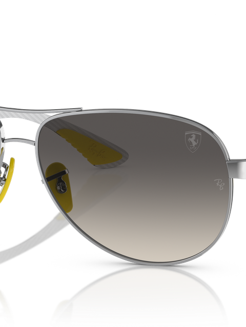 Ray-Ban Sunglasses Man Rb8331m Scuderia Ferrari Collection - Light Carbon Frame Grey Lenses 61-13