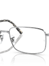 Ray-Ban Eyeglasses Unisex Rb3717 Optics Prescription - Silver Frame Clear Lenses 54-18 Polarized