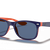 Ray-Ban Sunglasses Children New Wayfarer Kids - Blue On Orange Frame Blue Lenses 47-15