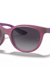 Ray-Ban Sunglasses Children Rb9068s Kids - Transparent Fuxia Frame Grey Lenses 47-16