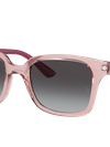 Ray-Ban Sunglasses Children Rb9071s Kids - Transparent Pink Frame Grey Lenses 48-18