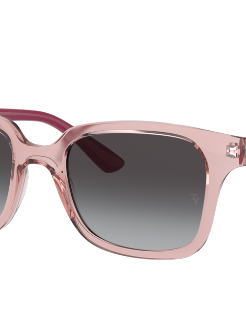 Ray-Ban Sunglasses Children Rb9071s Kids - Transparent Pink Frame Grey Lenses 48-18