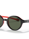 Ray-Ban Sunglasses Children Rb9075s Kids - Black On Red Frame Green Lenses 39-16