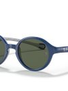 Ray-Ban Sunglasses Children Rb9075s Kids - Blue On Rubber Grey Frame Green Lenses 39-16