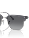 Ray-Ban Sunglasses Children New Clubmaster Kids - Silver Frame Grey Lenses 47-17 Polarized