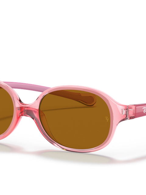 Ray-Ban Sunglasses Children Rb9187s Kids - Pink Frame Brown Lenses 39-14