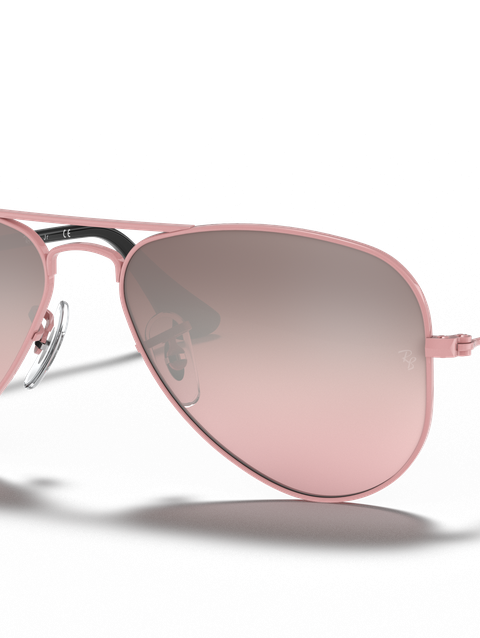 Ray-Ban Sunglasses Children Aviator Kids - Pink Frame Pink Lenses 52-14