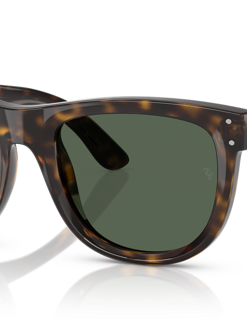 Ray-Ban Sunglasses Unisex Wayfarer Reverse - Dark Havana Frame Green Lenses 53-20