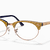 Ray-Ban Eyeglasses Unisex Clubmaster Oval Optics Prescription - Wrinkled Beige Frame Clear Lenses 52-19