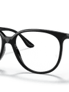 Ray-Ban Eyeglasses Woman Rb4378v Optics Prescription - Black Frame Clear Lenses 54-16 Polarized