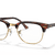 Ray-Ban Eyeglasses Unisex Clubmaster Optics Prescription - Mock Tortoise Frame Clear Lenses 49-21