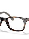 Ray-Ban Eyeglasses Unisex Rb5228 Optics Prescription - Brown Frame Clear Lenses 53-17 Polarized