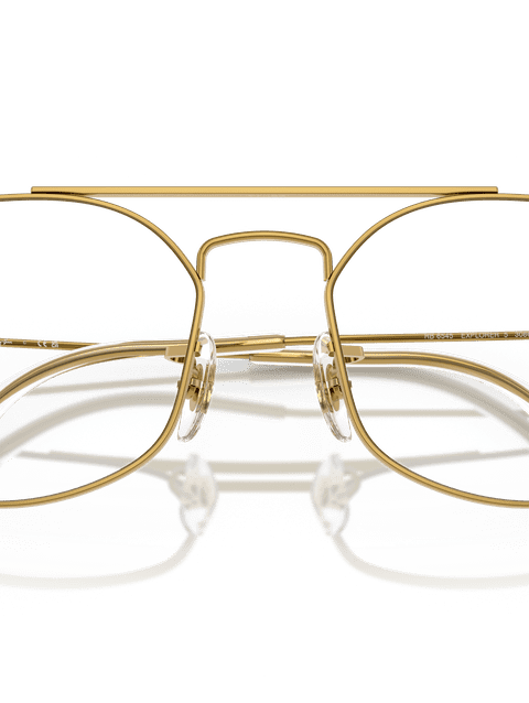 Ray-Ban Eyeglasses Unisex Explorer V Optics Prescription - Legend Gold Frame Clear Lenses 56-17 Polarized