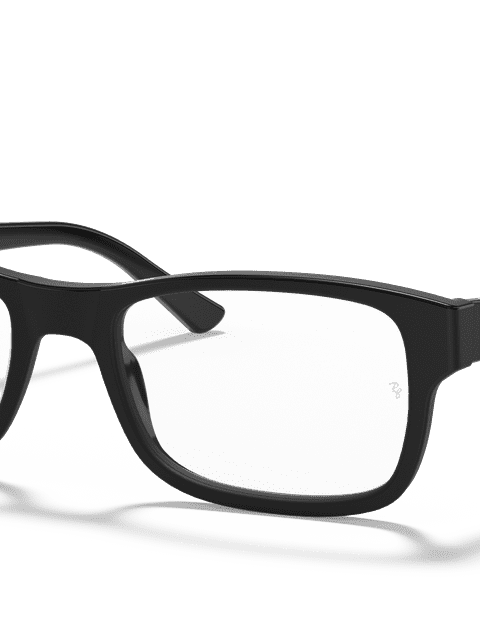 Ray-Ban Eyeglasses Unisex Rb5268 Optics Prescription - Black Frame Clear Lenses 50-17