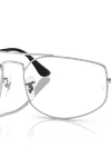 Ray-Ban Eyeglasses Unisex Explorer V Optics Prescription - Silver Frame Clear Lenses 56-17 Polarized