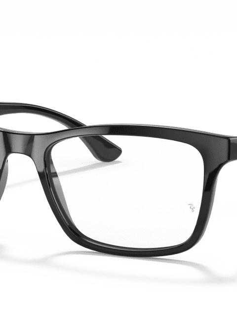 Ray-Ban Eyeglasses Unisex Rb5279 Optics Prescription - Black Frame Clear Lenses 53-18