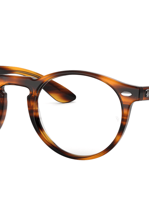 Ray-Ban Eyeglasses Unisex Rb5283 Optics Prescription - Tortoise Frame Clear Lenses 49-21