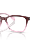 Ray-Ban Eyeglasses Woman Rb5362 Optics Prescription - Red & Pink Frame Demo Lens Lenses 52-17 Polarized