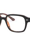 Ray-Ban Eyeglasses Unisex Tucson Optics Prescription - Dark Brown Frame Clear Lenses 50-18 Polarized