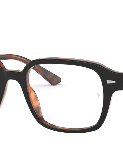 Ray-Ban Eyeglasses Unisex Tucson Optics Prescription - Dark Brown Frame Clear Lenses 50-18 Polarized