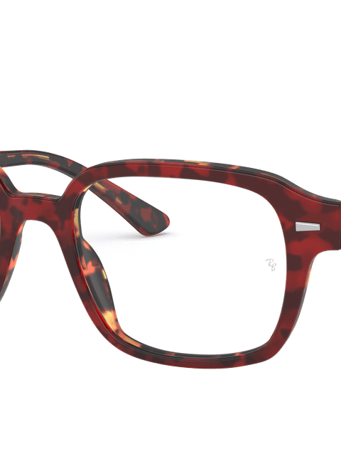 Ray-Ban Eyeglasses Unisex Tucson Optics Prescription - Red Havana Frame Clear Lenses 50-18 Polarized