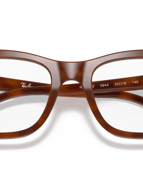 Ray-Ban Eyeglasses Unisex Burbank Optics Prescription - Tortoise Frame Clear Lenses 54-19 Polarized