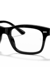 Ray-Ban Eyeglasses Unisex Burbank Optics Prescription - Black Frame Clear Lenses 54-19