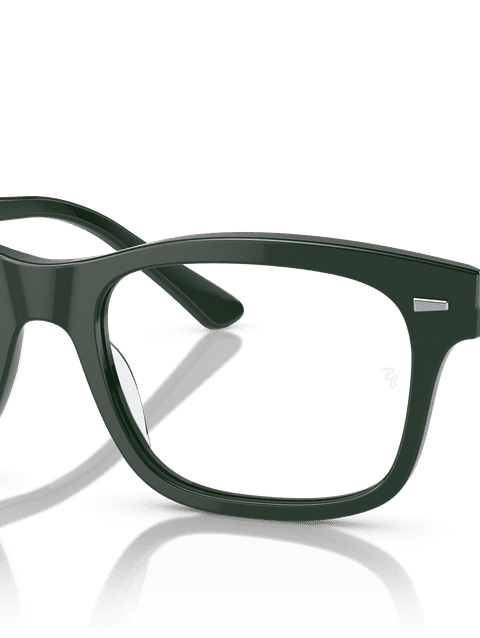 Ray-Ban Eyeglasses Unisex Burbank Optics Prescription - Green Frame Demo Lens Lenses 54-19 Polarized