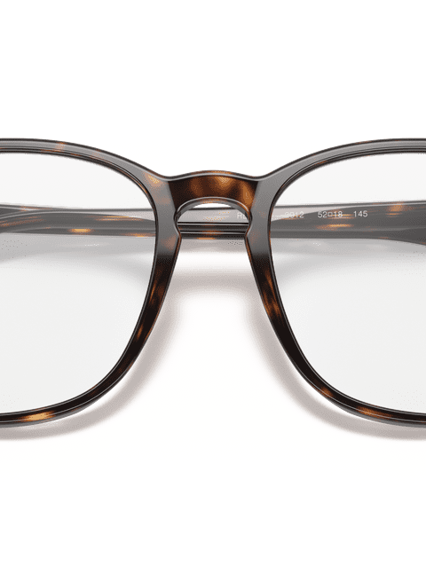 Ray-Ban Eyeglasses Unisex Rb5387 Optics Prescription - Tortoise Frame Clear Lenses 52-18 Polarized