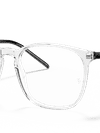 Ray-Ban Eyeglasses Unisex Rb5387 Optics Prescription - Black Frame Clear Lenses 52-18 Polarized