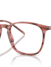 Ray-Ban Eyeglasses Unisex Rb5387 Optics Prescription - Striped Pink Frame Clear Lenses 52-18 Polarized