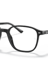 Ray-Ban Eyeglasses Unisex Leonard Optics Prescription - Black Frame Clear Lenses 49-17 Polarized