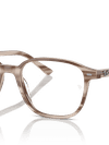 Ray-Ban Eyeglasses Unisex Leonard Optics Prescription - Striped Beige Frame Clear Lenses 51-17 Polarized