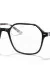 Ray-Ban Eyeglasses Unisex John Optics Prescription - Black Frame Clear Lenses 49-18