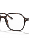 Ray-Ban Eyeglasses Unisex John Optics Prescription - Shiny Havana Frame Clear Lenses 51-18