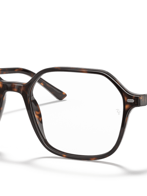 Ray-Ban Eyeglasses Unisex John Optics Prescription - Shiny Havana Frame Clear Lenses 51-18