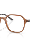 Ray-Ban Eyeglasses Unisex John Optics Prescription - Grey & Brown Havana Frame Clear Lenses 49-18 Polarized