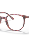 Ray-Ban Eyeglasses Unisex Elliot Optics Prescription - Brown & Violet Havana Frame Clear Lenses 48-19 Polarized