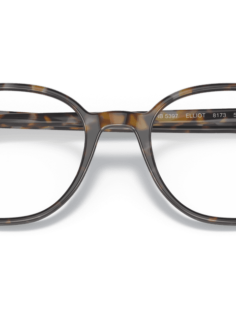 Ray-Ban Eyeglasses Unisex Elliot Optics Prescription - Brown Grey Havana Frame Demo Lens Lenses 50-19 Polarized