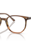 Ray-Ban Eyeglasses Unisex Elliot Optics Prescription - Striped Brown & Green Frame Demo Lens Lenses 48-19 Polarized